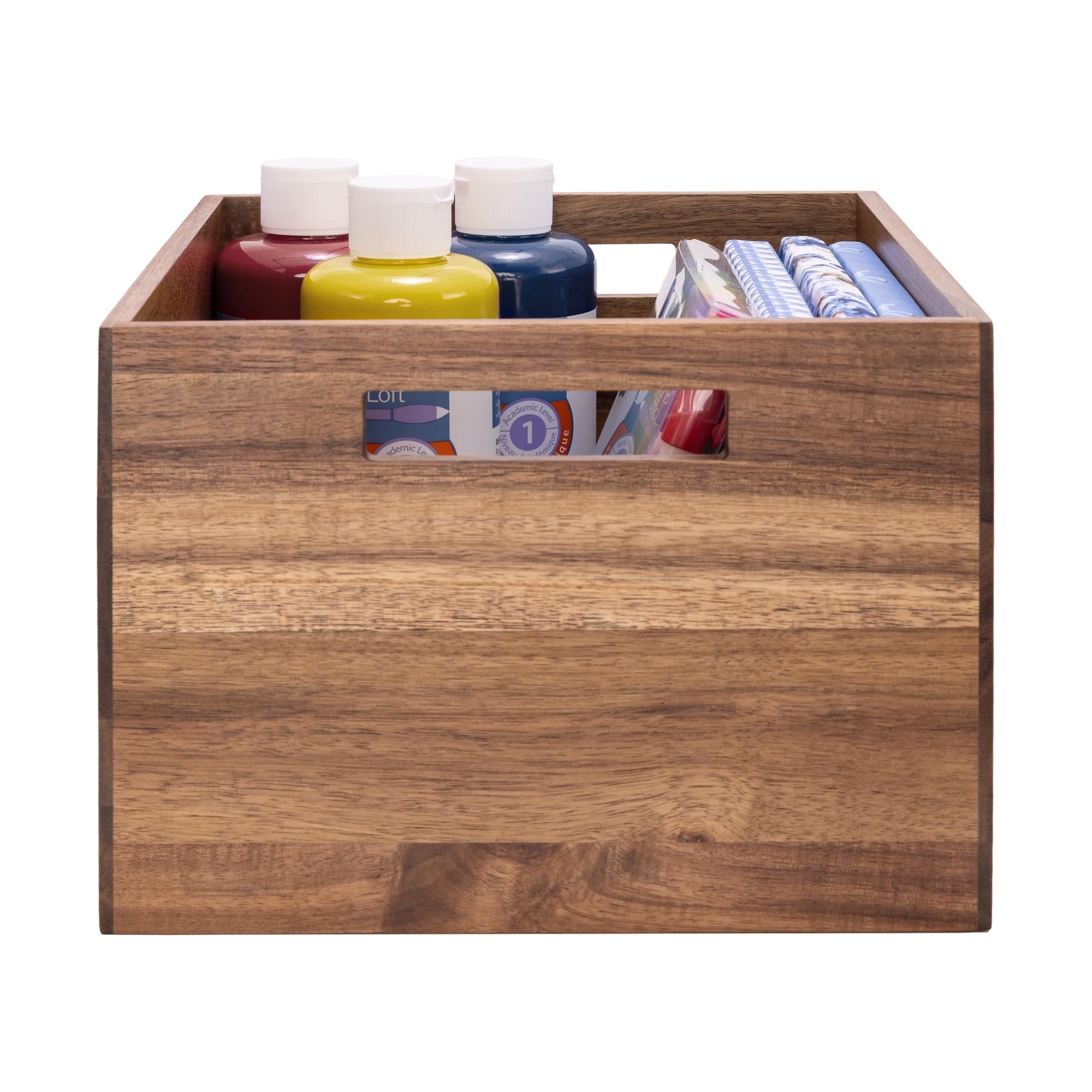 Seville Classics Large Acacia Bin
